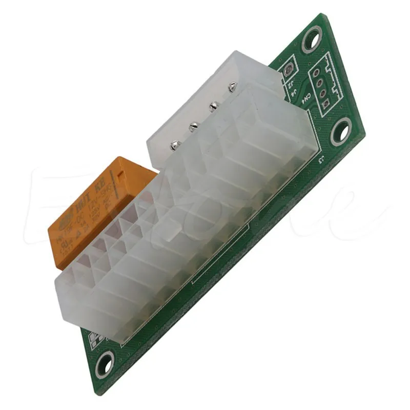 usbtop brand 1 Pcs Add 2 PSU Adapter PC Dual Power Adapter Supply Power Dual Power Switch