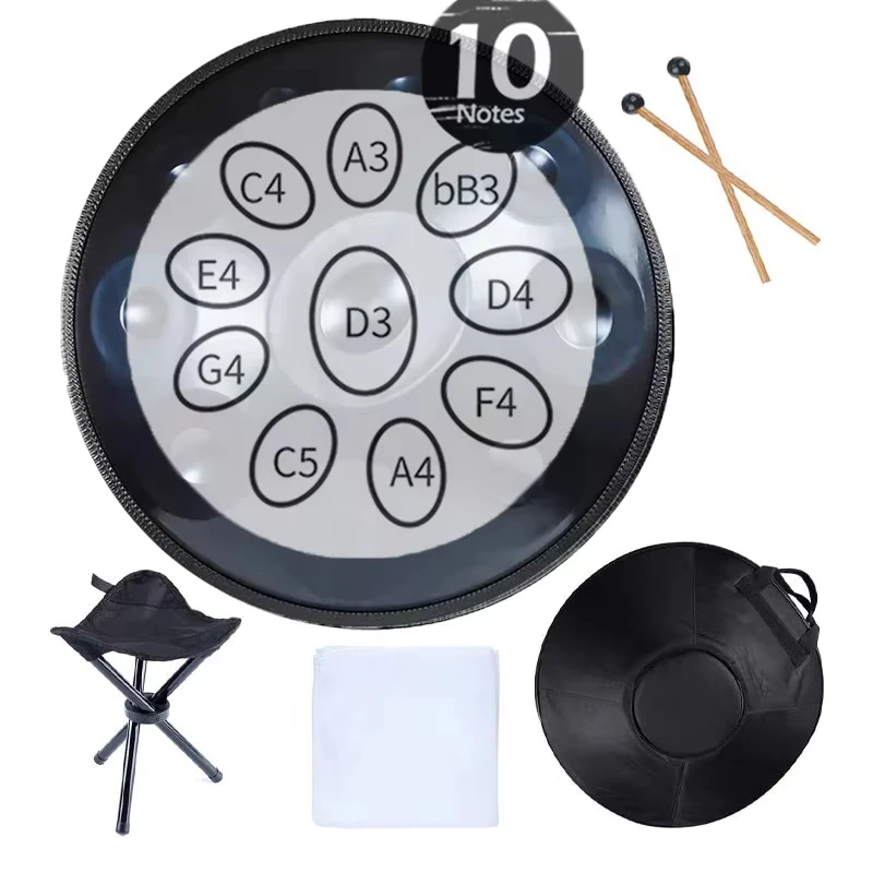 18 22 inch blue 9 10 12 notes tongue Gold drump hand pan handpan h ang stainless steel drum G D minor scale hand drum
