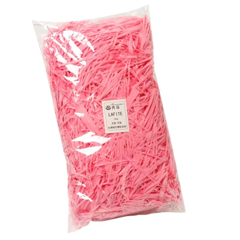 
100g/Bag Wholesale High quality Decorative Crinkle Cut Shredded Shred Paper For Gift Basket 