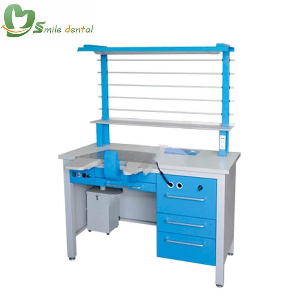 With Built-in Vacuum Dental Lab Technician Table