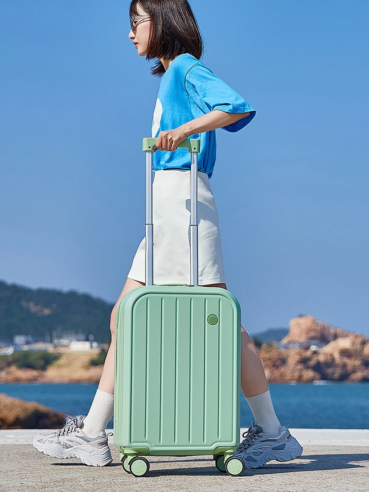 2023 New Design Custom ABS Travelling Box Luggage Trolley Bag Suitcase With Handle