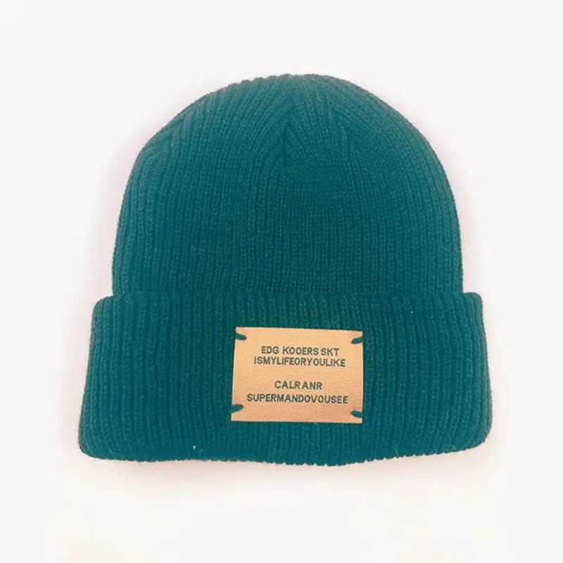 Shine Tex Eco Frindly Recycled Knitted Caps Sublimation Stretchy Customs Country Lime Mint Neon Green And Yellow Outdoor Beanies