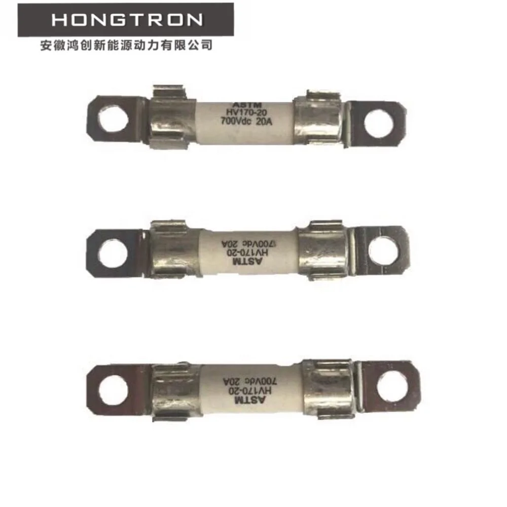 
700VDC 20A Cylindrical general purpose ceramic tube fast blow ferrule fuse for EV/HEV of Anhui Hongtron 