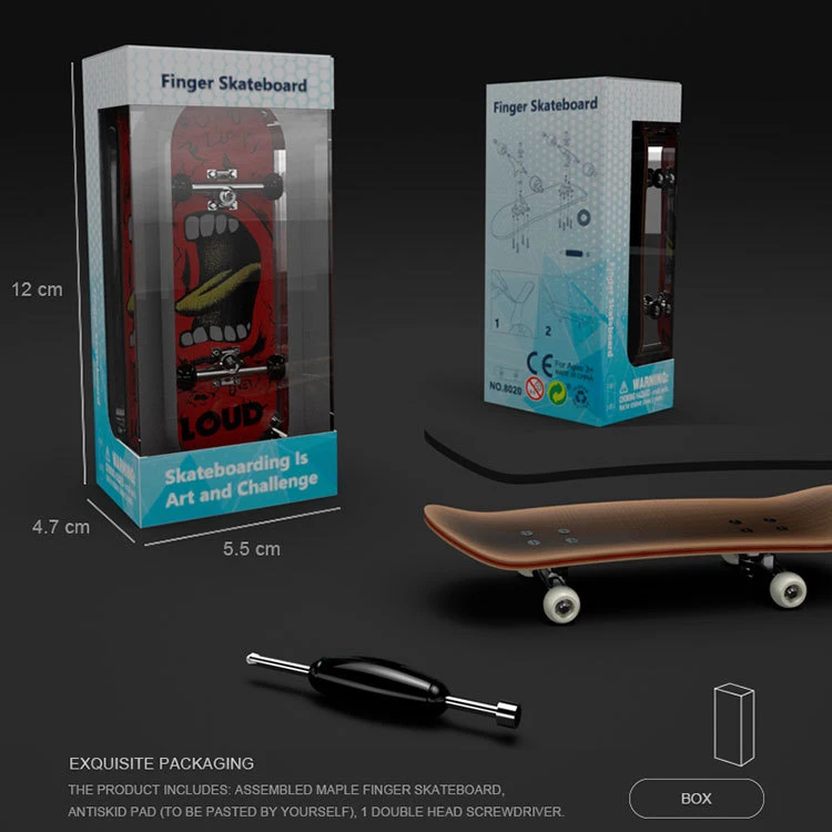 100*30mm Professional Custom Finger Skateboard Maple Wood Deck Fingerboard