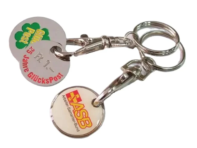 Best selling custom fashion metal Keychain Detachable Stainless steel keychain for gift souvenir