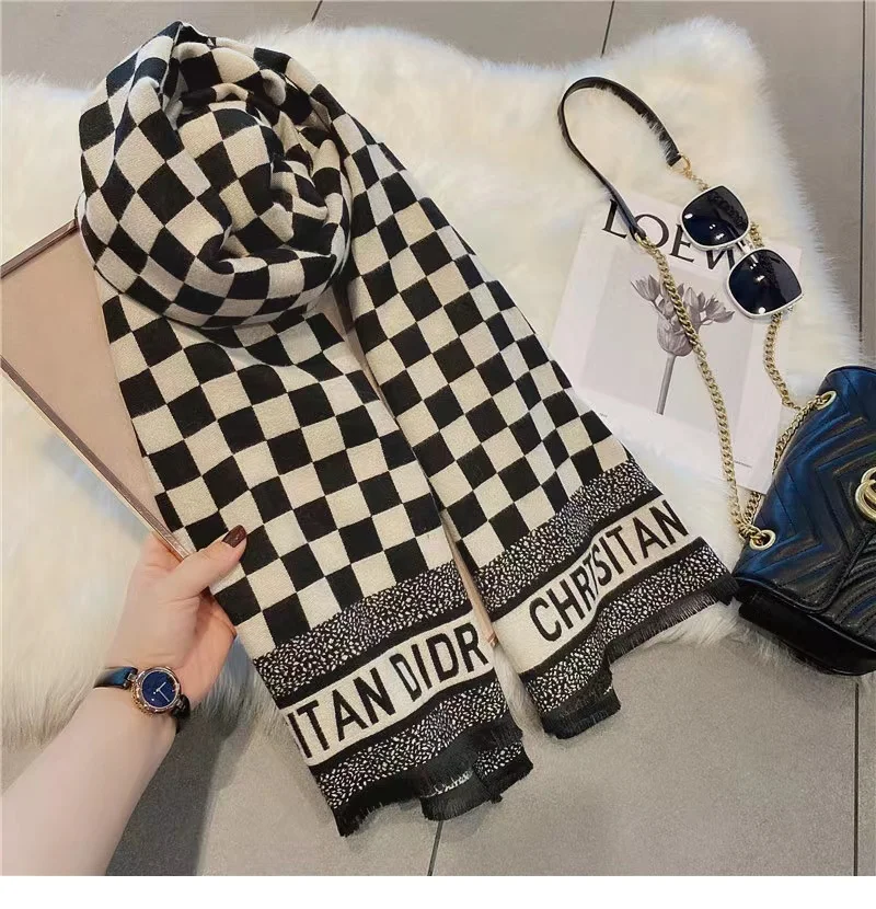fashion winter soft pashmina scarf ladies scarves shawls stylish warm wholesale custom plain tassel cashmere scarf women