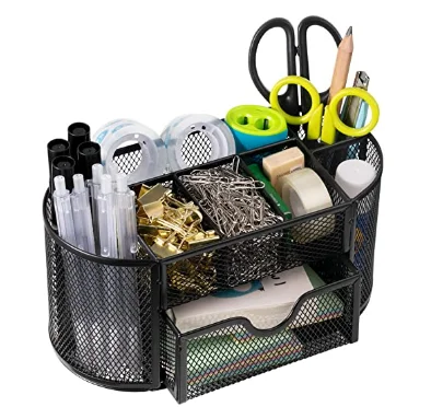 Настольный органайзер офисные принадлежности Wellerly органайзеры для ручек многофункциональная сетчатая настольная организация