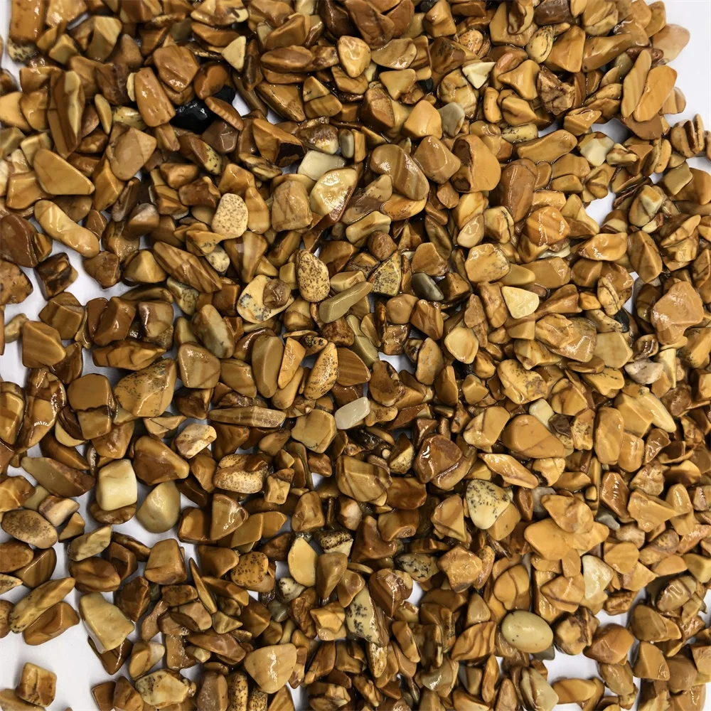 landscape natural bulk machine made polished Wood grain stone  pebbles cobbles stone for garden epoxy flooring