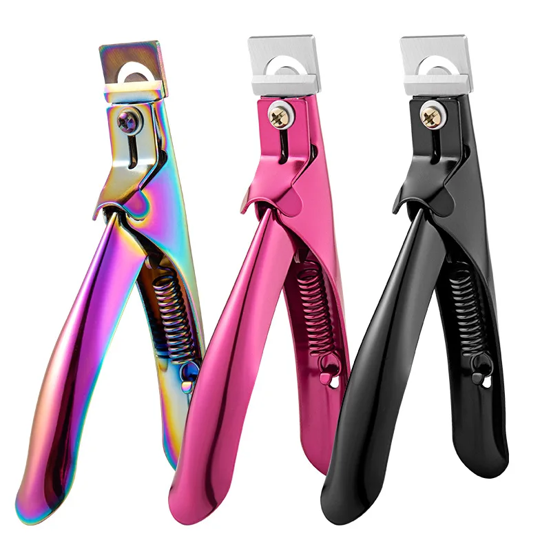 Nail Art Edge Finger Clipper False Tips French Nippers Stainless Steel Cutter Scissors Trimmer Acrylic Gel Polish Manicure Tools
