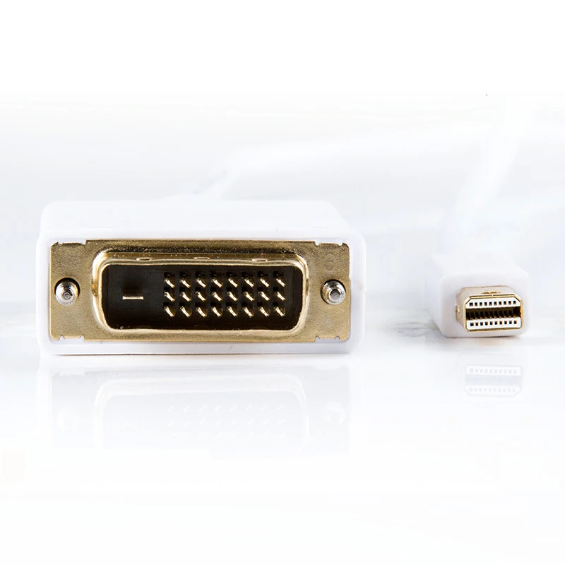 Mini Displayport V1.2 to DVI 24+1 Converter Support 4K 1080P 3D Compatible Macbook Pro Surface Pro ASUS TX300 Computer