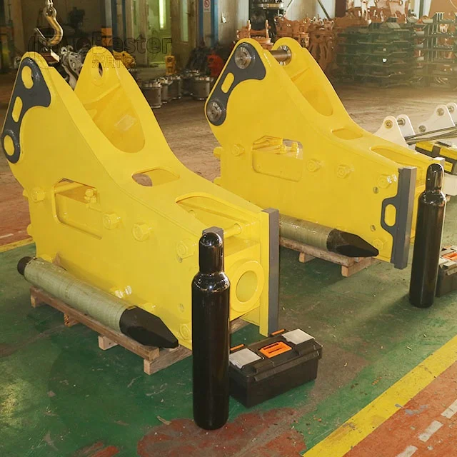 175mm Side Type Hydraulic Breaker Nitrogen For Excavator Pc450