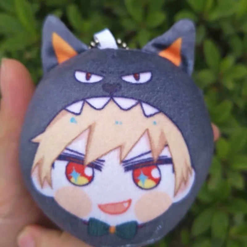 Juno Creative custom round plush manjuu microbead filling/coton filling  anime plush keychain
