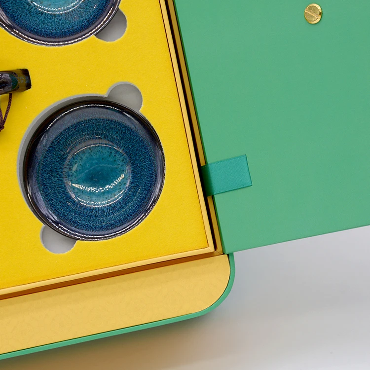 Креативная конструкция Дворцовый стиль эко-бумага функциональное решение Винтажный Зеленый косметический Лифт подарочная коробка дизайн упаковки на заказ