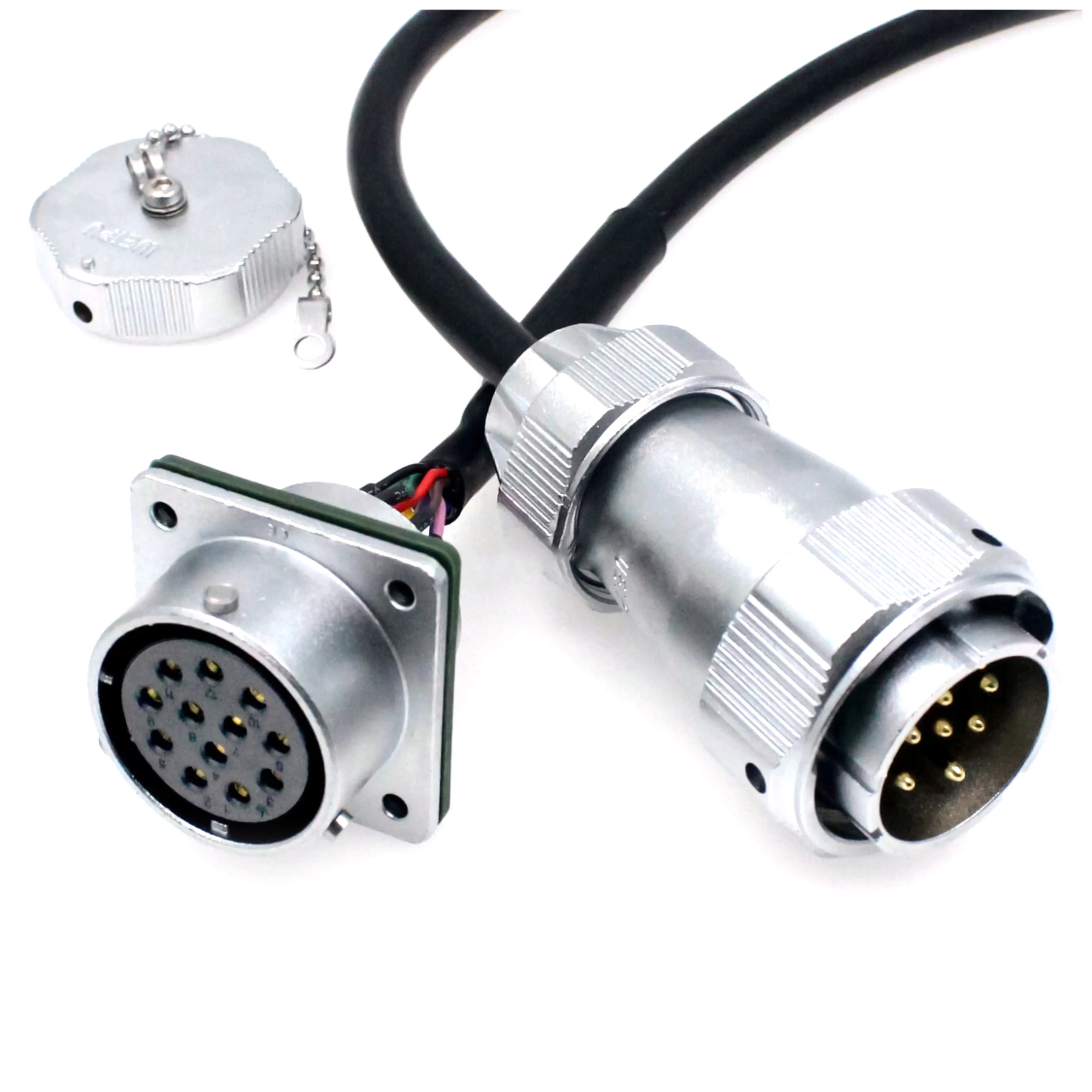M12 x-code Cable Assembly Male to Female Mounted Waterproof 3 4 5 6 8 pin M8 M12 Connector 4 pin 8 pin Sensor Custom Cables