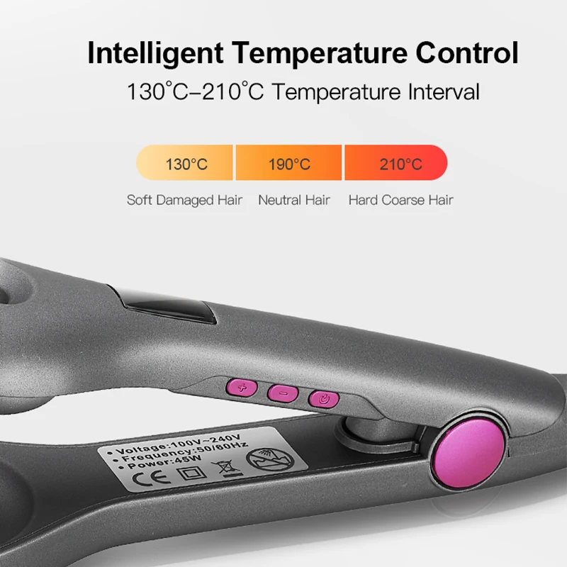 Three barrel Hair Curler Professional 3 barrel waver Curling Iron wand with LED Temperature Display wave hair curling iron