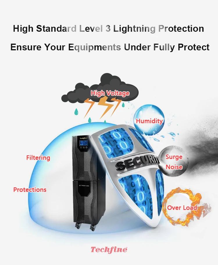 Line-interactive UPS 10kVA 8000w MEDICAL/Office/Workshop Backup Universal Socket custom backup UPS 10000va