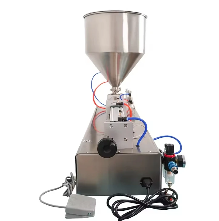 Pneumatic Single head liquid shampoo paste filling honey for bottle filling machine