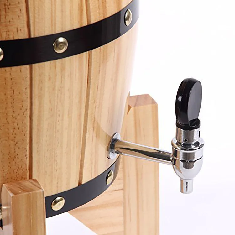High Quality Wooden Barrel Wine Bucket Wine Barrel Large Natural