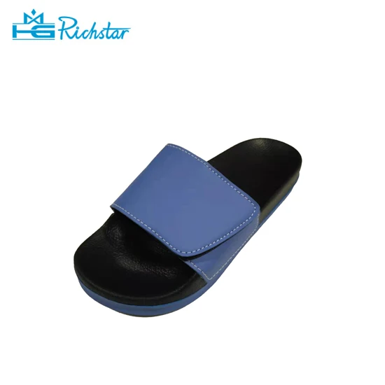 
PU ladies slipper design with hook and loop on the upper 