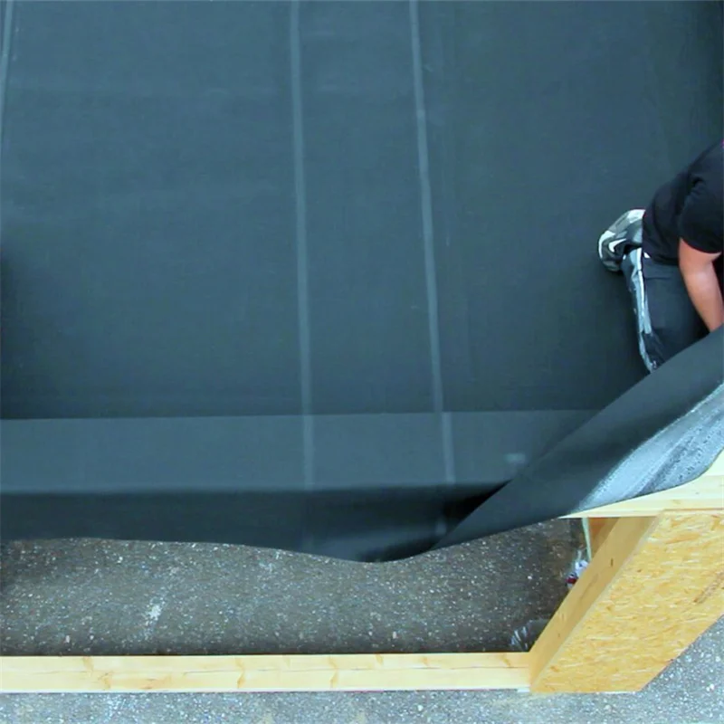 Синтетическая мембрана Заводская поставка ПВХ HDPE TPO гидроизоляционный мембранный лист самоклеящийся