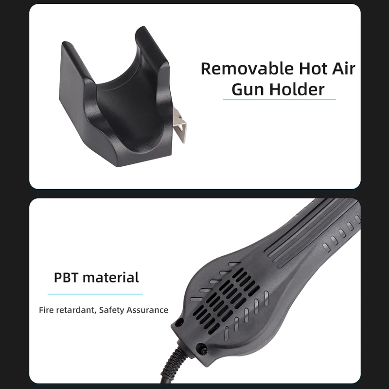 New Design 2 in 1 8586D Lead Free Soldering Iron And Hot Air Gun SMD Rework Station With  USB 5V2A Power Supply