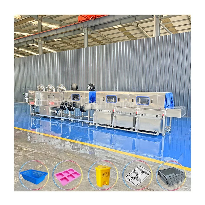 electric steam industrial tray nursery tray washing machine meat crate logistic turnover bin fish bin chicken cage washer