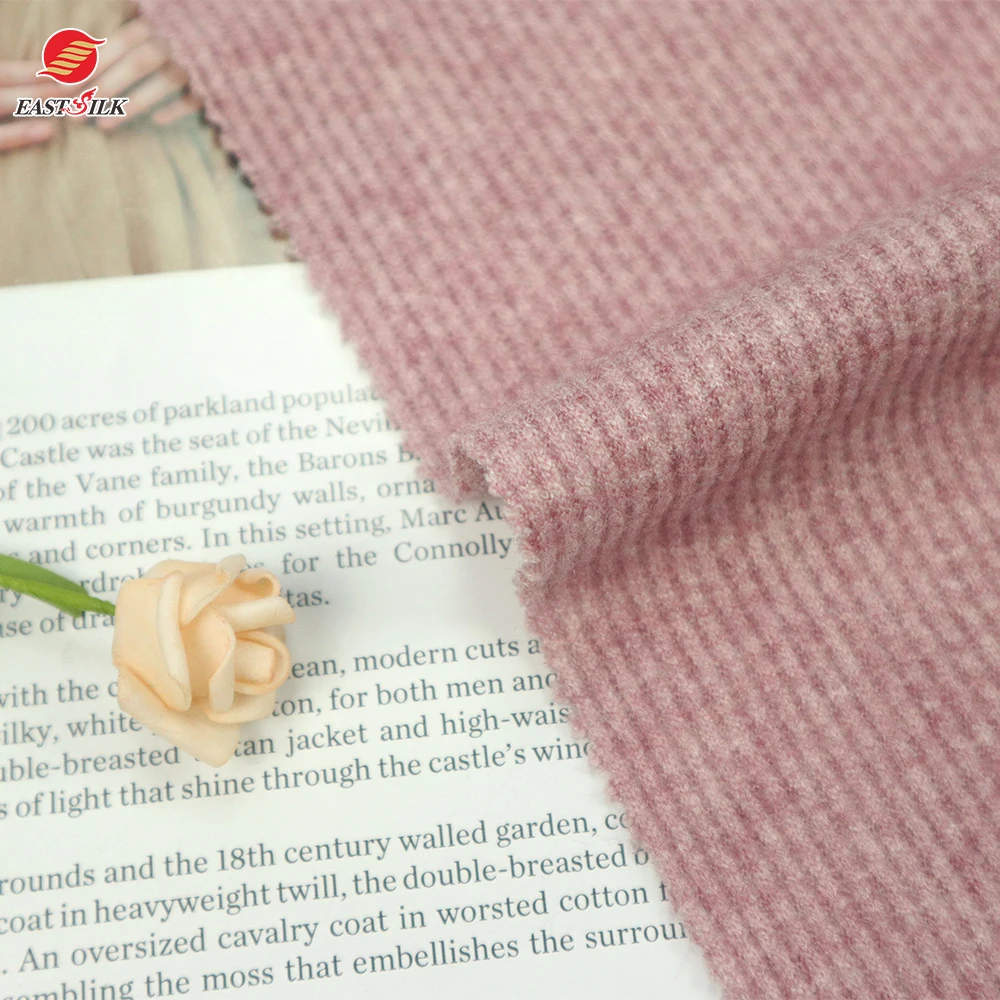Textiles Custom knit fabric waffle polyester rayon nylon  sweater materials fabrics for clothing