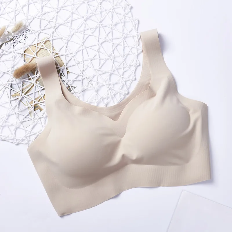Seamless Bra cotton vest underwear wholesale cheap sports running without steel rings comfortable and breathable bra