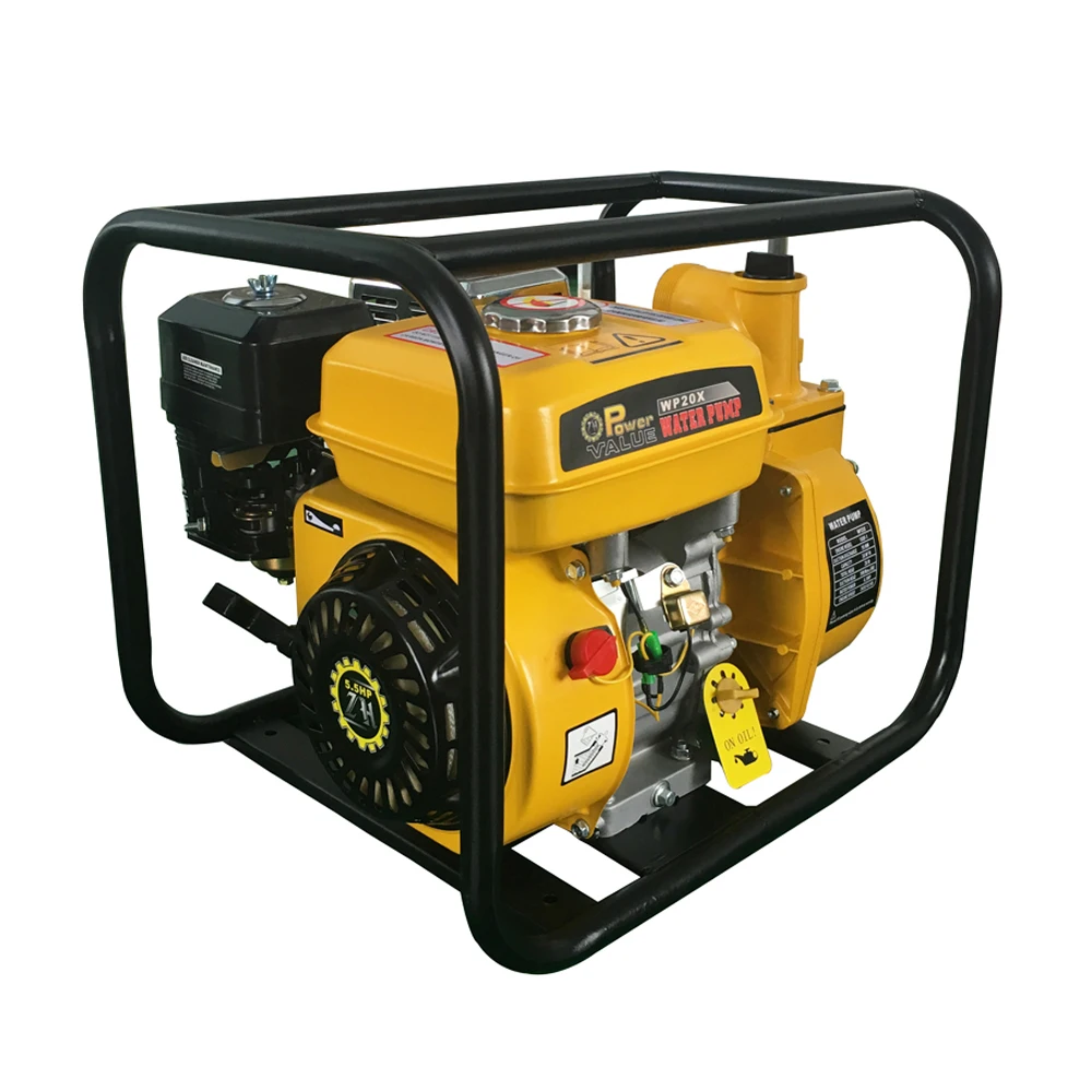 Power Value 2inch petrol centrifugal water pump, WP20X petrol engine driven water pump for sale