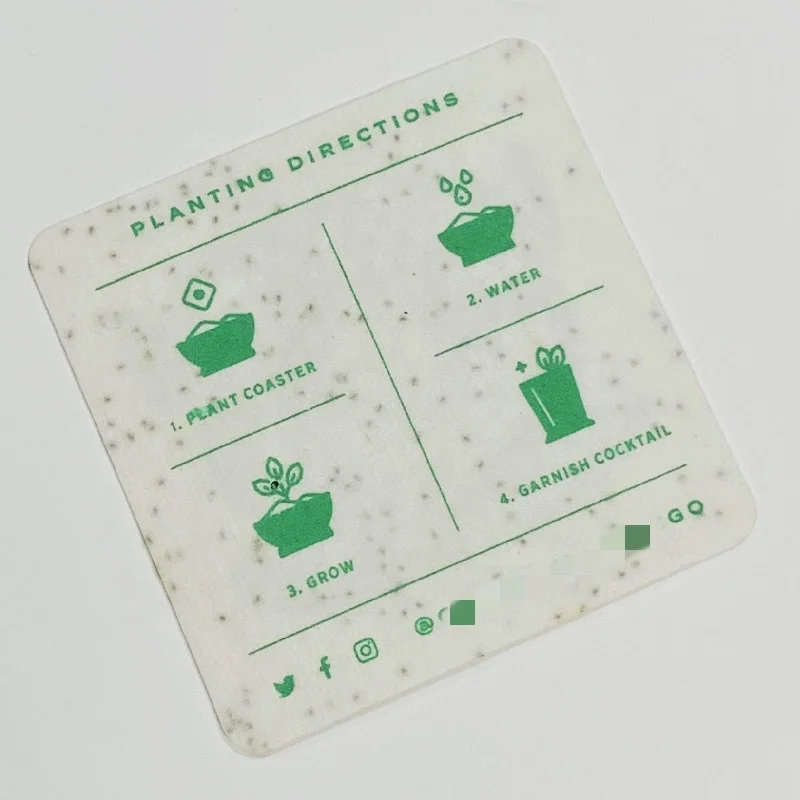 Экологически чистая переработанная биоразлагаемая бумага ручной работы рекламная бумажная