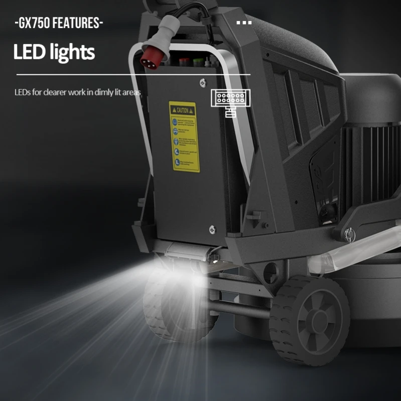 GX750 Heavy Duty Large Electric 3 Head Planetary 11KW 220V 380V 30 Inch Epoxy Concrete Grinder Floor Grinding Machine