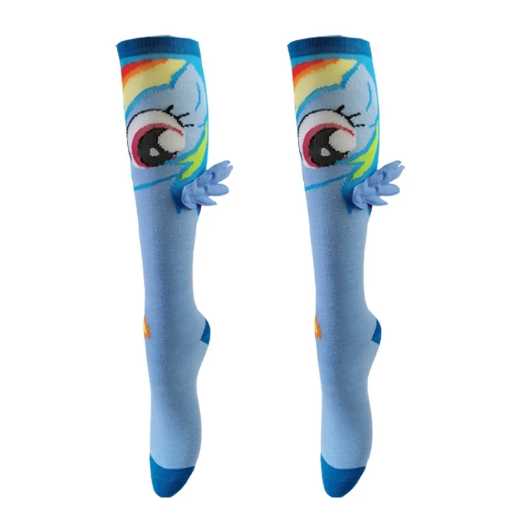 Favorable price female long tube knee-length socks cartoon one size cute casual socks
