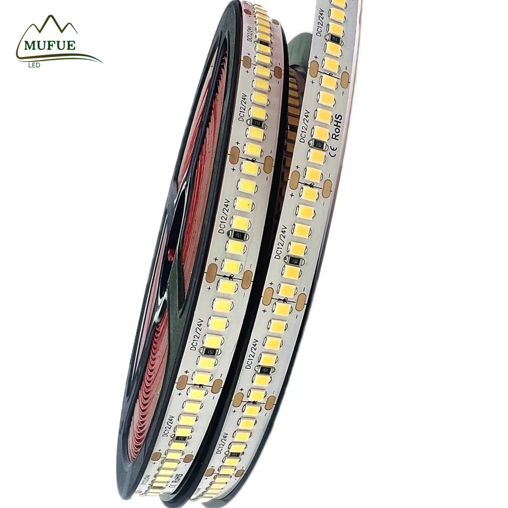 new design CRI RA 98 led strip from mufue High quality outdoor 240 leds SMD 2835 hard strip