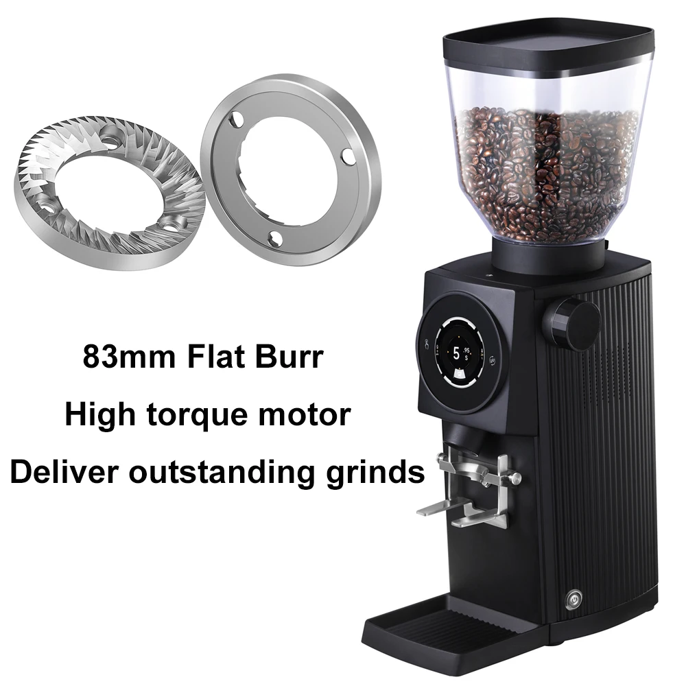 220V Coffee Grinder  Professional 83mm Flat Burr Espresso Coffee Grinder Machine For Coffee Cafe