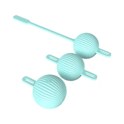 Cupidlover Blue Multi-Ball Remote Kegel Ball Set Female Pelvic Floor Tightening Exercise Kegel Ball Vagina