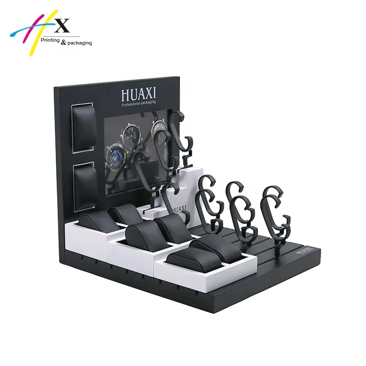 15 Watches Small Set Custom wooden Watch Display Holder Stand For Showcase