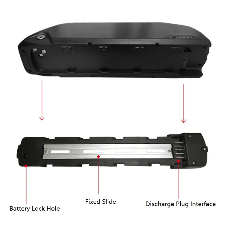 POLLY DP-6 52V 12.5AH Ebike Frame Battery 18650 3.7V 2500AMH Lithium Batteries Pack for Ebike Conversion Kit