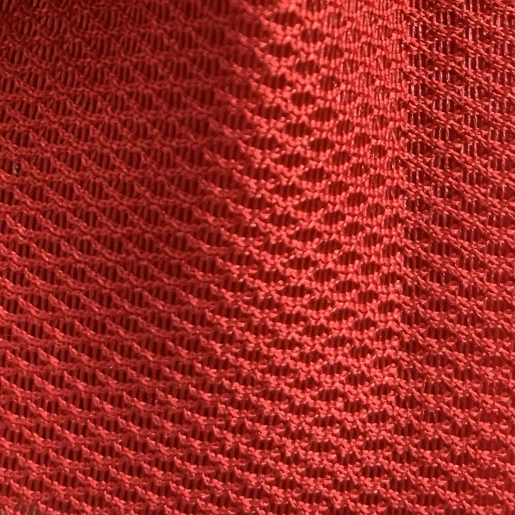 Tela de malla negra hecha punto deformacion 3D del aire del poliester / de nylon para el pano de malla de alambre de los zapatos