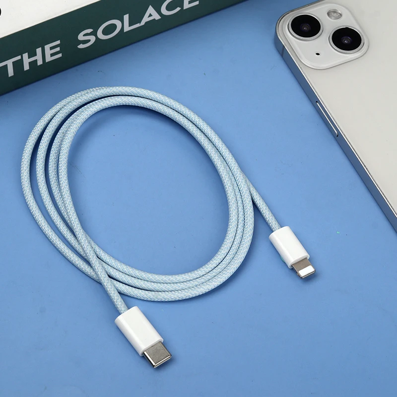 Somostel phone cable nylon braided 20W 60W fast charging data line type-C travel adapter cable de celular for iphone 14 Pro Max
