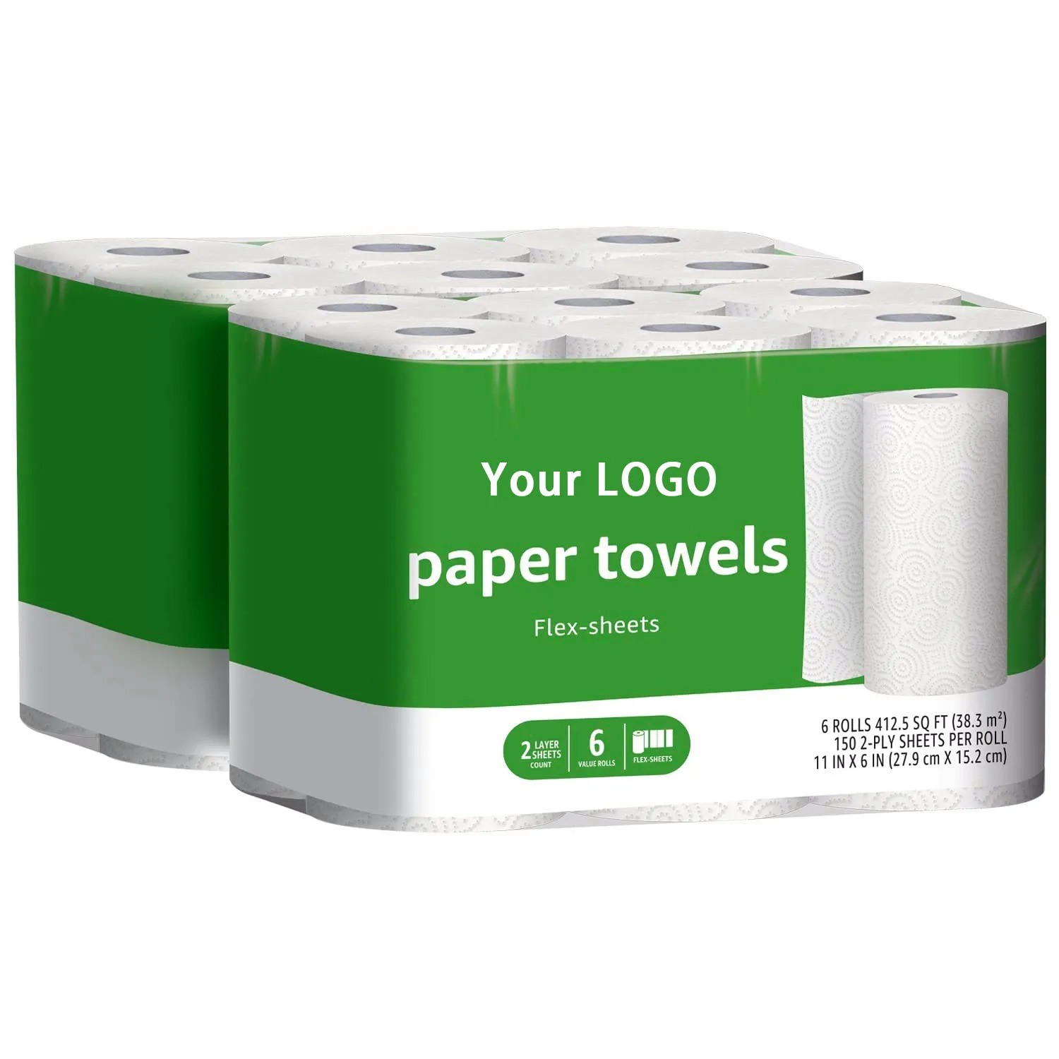 OEM Biodegradable Embossed Eco-Friendly Virgin Pulp Hand Paper Towel Kitchen Paper Rolls