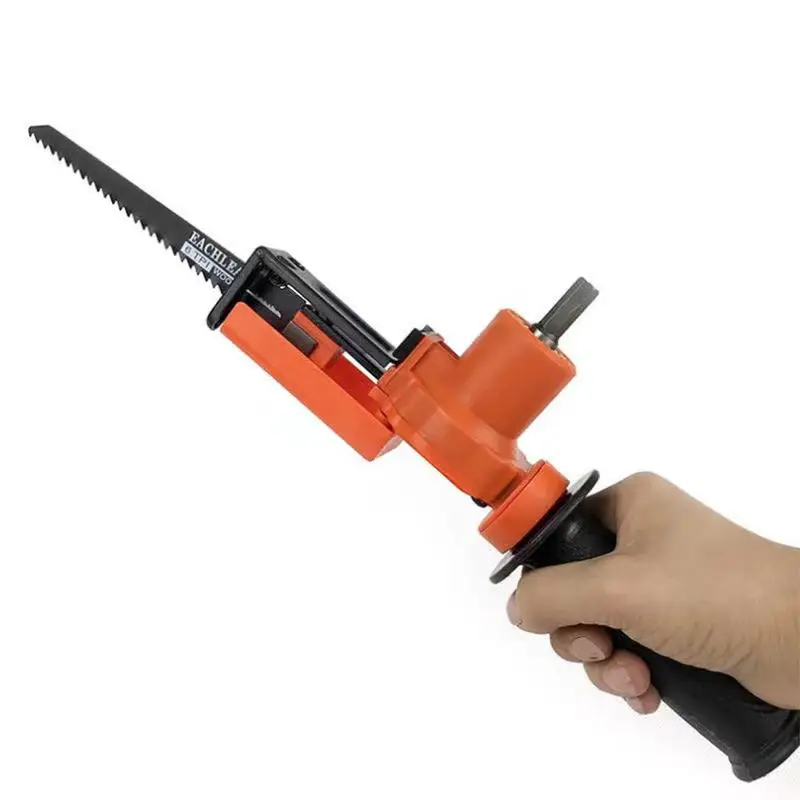 Electric hand drill turn it into a chainsaw