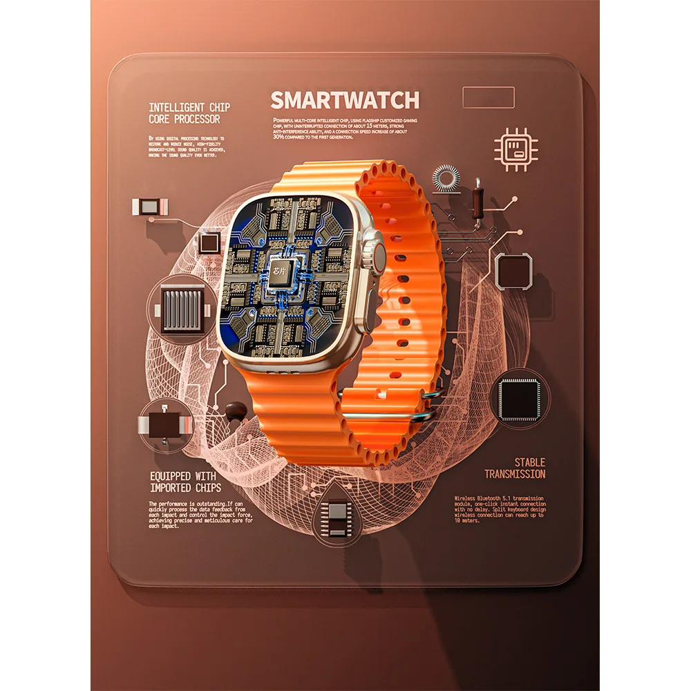 2023 Series 9 Smart Watch S8 S9 X8 Dw89 Dw88 Ultra Sim Card 4G Network Phone Calling Smartwatch NFC Payment