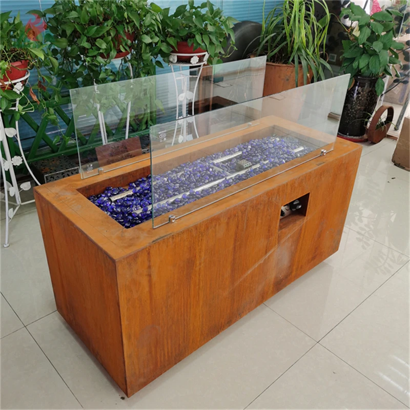 Fire pits wood burning outdoor firepit free standing gas firepit outdoor fire pit firepit table gas corten steel