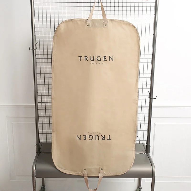 Wholesale custom printed coat hanger non woven garment bags for suit