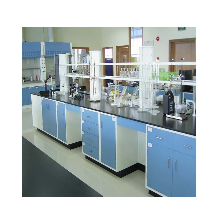 Hot Sale Lab Furniture Chemistry Lab Corner Bench Wall Lab Table