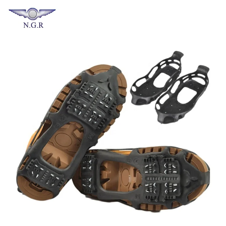 Durable use man and woman excellent elasticity anti-slip 4 size SMLXL TPE  ice cleats snow ice gripper