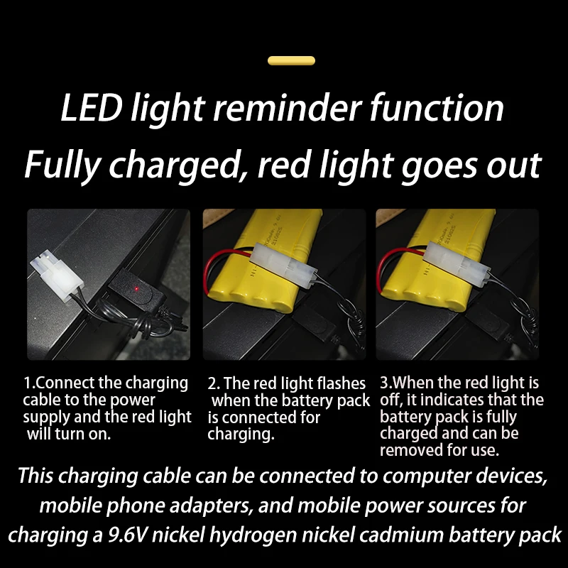 Factory OEM KET-2P Plug adapter 9.6V 250mA NI-CD NI-MH battery charger micro usb cable fast charging