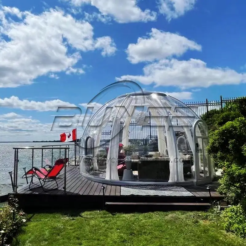 Outdoor Attractive Appearance Crystal Star Seeing House Enjoy Transparent Waterproof Dome House For Wholesale