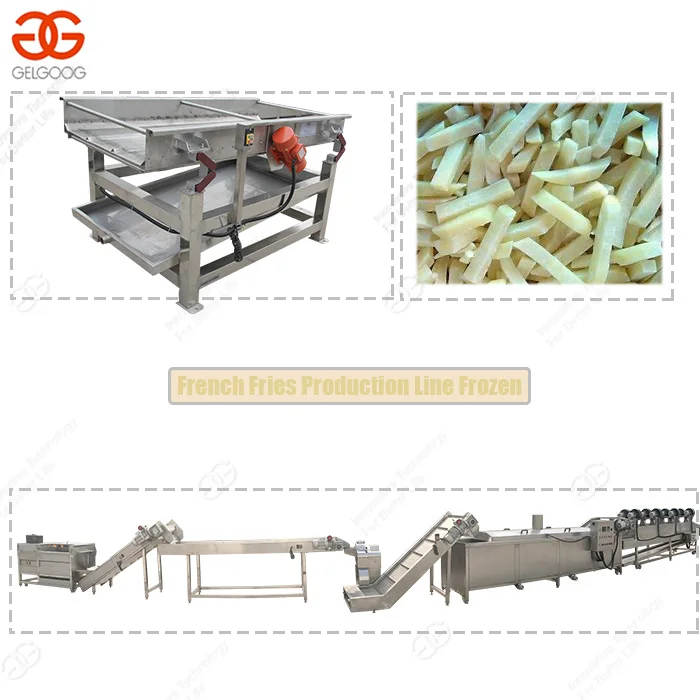 Manufacturing Frying Production Line Fresh Frozen French Fries Sticks Fully Automatic Lays Potato Chips Making Machine Price