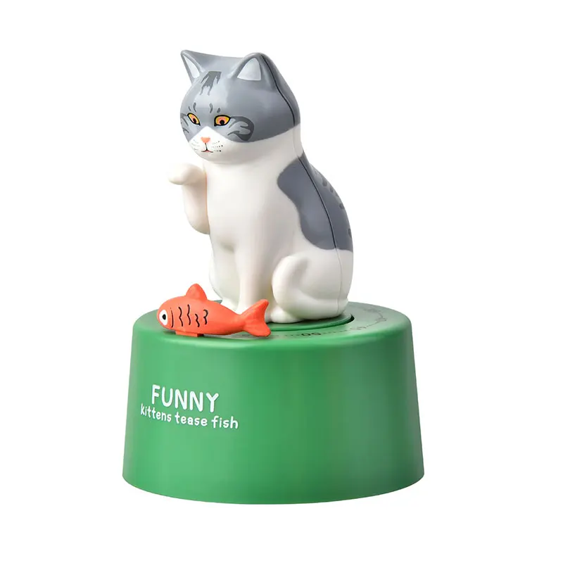Kitty Cat Shape Cute Cooking Oven Timer Rotating Alarm 60 Minute Timer Count Down Mechanical Timer